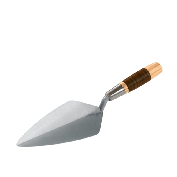 Bon 72-515 Brick Trowel Forged 9" Narrow London Leather Handle